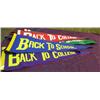 Image 1 : Lot Of 11 ' Back To College' Felt Pennants, Various Colors