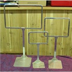 2 Boxes Metal Free Standing Sign Holders