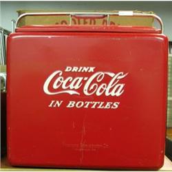 Coca Cola Drink Cooler With Original Box, Model AA-1 By Progress Refrigerator Co.