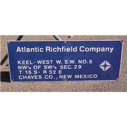 Advertising Sign: Atlantic Richfield, Porcelain 12 X 30