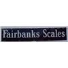 Image 1 : Advertising Sign: Fairbanks Scales, Porcelain 9 X 44 1/2