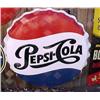 Image 1 : Advertising Sign; Pepsi Cola Bottle Cap, Metal 38 Inch Diameter
