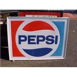 Advertising Sign; Pepsi, Metal 35 X 47
