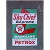 Image 1 : Advertising Sign; Texaco Sky Chief Su-preme- Porcelain 1961, 12 X 18