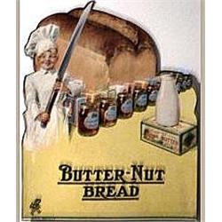 Advertising Sign; Butter-Nut Bread - Cardboard, 10 1/2 X 13 1/2
