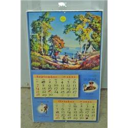 Advertising Calendar, Texaco, Sept-Oct 1941