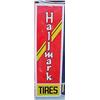 Image 1 : Advertising Sign; Hallmark Tires, Metal Self Framing, Vertical 17 X 60