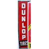 Image 1 : Advertising Sign; Dunlop Tires - Metal Self Framing, Vertical 13 1/2 X 60