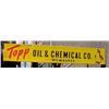 Image 1 : Advertising Sign; Topp Oil & Chemical Co., Milwaukee - With Penguin, Metal 9 X 54