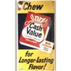 Image 1 : Advertising Sign; Cash Value Chewing Tobacco, Big Package, Small Price - Metal 16 X 21