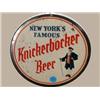Image 1 : Advertising Sign; New York's Famous Knickerbocker Beer - Metal Button Style 8 Inch Diameter