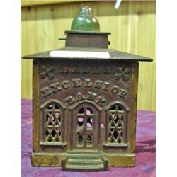 Cast Iron Bank - Hall's Excelsior Bank