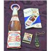 Image 1 : Pepsi Promo Package; Bottle Shaped Cutout That Holds Matchbook, Bottle Shaped Opener, And Recipe Boo
