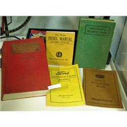 2 Ford Instruction Manuals For Model A Era And 3 Books On Diesel Engines From The 1930s