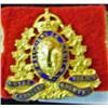 Image 1 : Badge; Royal Canadian Mounted Police, Gold With Blue Enamel