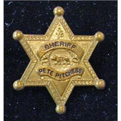 Badge; Sheriff Pete Pitchess