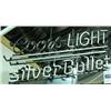 Image 1 : Neon Sign - Coors Light Silver Bullet