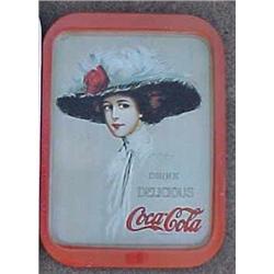 Coca Cola Tray, Drink Delicious Coca Cola With Coca Cola Girl By King Hmailton, Not Original But Age