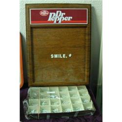 Dr Pepper Reader/menu Board With Letters, Plastic, 14 X 18 1/2