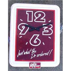 Dr Pepper Clock, Electric, Plastic " Just What The Dr Ordered!"