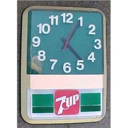 7 Up Clock, Electric Plastic