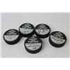 Image 4 : 5 Signed Edmonton Oilers Hockey Pucks - #29, 91, 16, 83 & ?