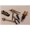Image 2 : Used Hand Tools - Vise Grips, Wood Plain, Adjustable Wrench, Tin Snips, Side Cutters etc..