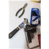 Image 2 : Various Used Hand Tools - Allen Keys, Nail Puller, Chisels, Linesman Pliers, 5in1, 10" Taping Knife,