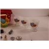 Image 6 : Spoon Collection, Elevator Salt & Pepper Shakers, Shot Glasses, Small Red Tote etc.