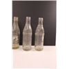 Image 4 : (7) HP North Battleford 6.25oz Glass Bottles - As is Condition & Small Basket