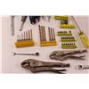 Image 4 : Various Hand Tools - Screwdrivers, Chisels, Vise Grips, Drill Bits, Sockets, Ratchet, Wrenches etc. 