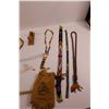 Image 6 : Indigenous Beaded Necklaces, Leather Tobacco Pouches, Pipes & Crafts