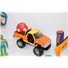 Image 3 : Various Children's Toys - Toy RAM Truck (Missing Door), Lego, Hot Wheels, Playmobile Fireman etc.