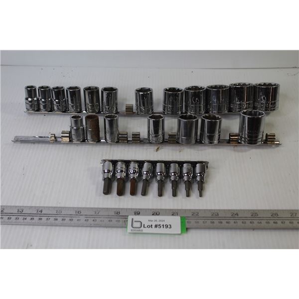 Socket Rails w/ Assorted Standard Sockets