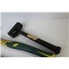 Image 2 : 22 Ounce Framing Hammer - Ballpeen Hammer - 11Lb Dead Blow Mallet - Sm Carpenters Hammer