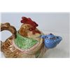 Image 2 : Ceramic Rooster Tea Pot (FF 1987 Markings)