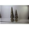 Image 1 : (2) Vintage Heavy Metal Christmas Trees