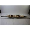 Image 1 : Metal Pod/Leaf Style Tray Decor (36" long)