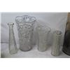 Image 2 : (9) Glass Vases - (2) Plastic - (1) Ceramic