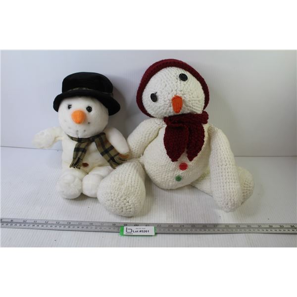 Knitted Snowman - Stuffed Snowman