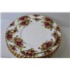 Image 2 : Royal Albert - Old Country Rose China (12 dinner plates - (1) salad plate)
