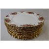 Image 4 : Royal Albert - Old Country Rose China (12 dinner plates - (1) salad plate)
