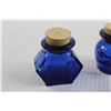 Image 2 : (4) Pieces Blue Glassware - Ink Bottles