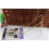 Image 6 : Hot Glue Gun, Wicker Basket, Misc.