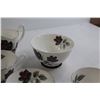 Image 5 : 21-Piece Royal Albert Masquerade Set - Tea Pot, Creamand Sugar, (6) Cups and Saucers, (6) Dainty Pla