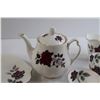 Image 6 : 21-Piece Royal Albert Masquerade Set - Tea Pot, Creamand Sugar, (6) Cups and Saucers, (6) Dainty Pla