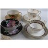 Image 3 : (6) Assorted Teacups with Matching Saucers