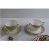 Image 2 : (6) Assorted Teacups with Matching Saucers