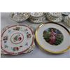 Image 2 : (3) Decorative Plates, (3) Teacups with Matching Saucers, Bowl