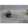 Image 2 : (2) Mugs, (3) Glasses, Misc.
